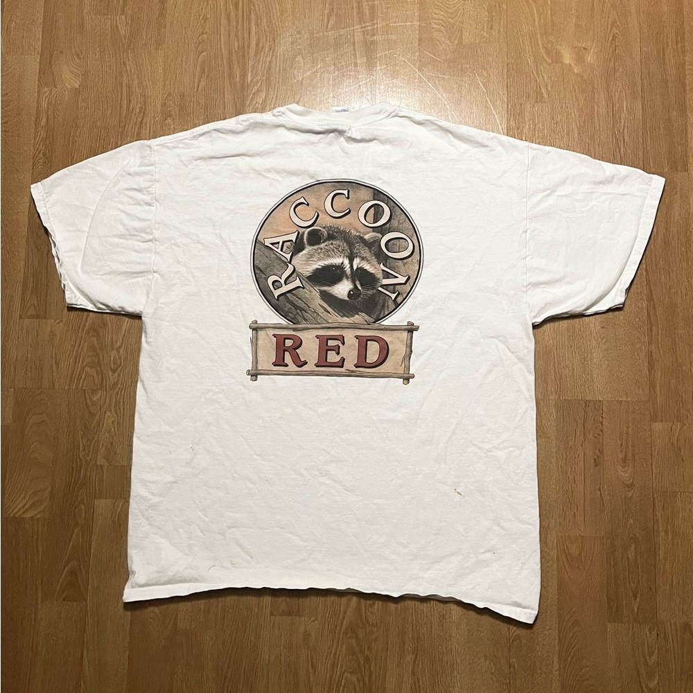 Racoon Red High Cotton tee